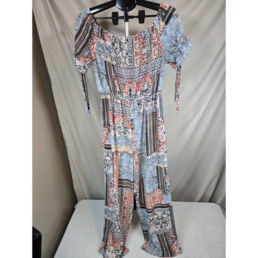 Tacera Womens Multicolored Spring Style Romper In Large L